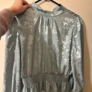 Floral Satin Blouse (M)